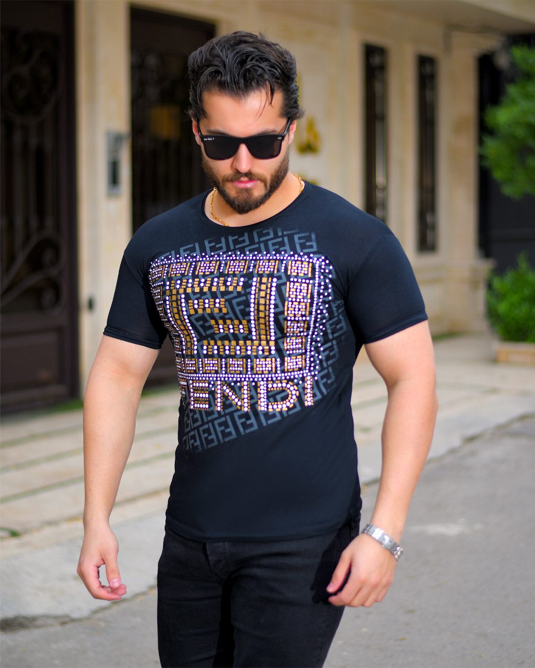 تیشرت مردانه fendi مدل Ripel کد 6296