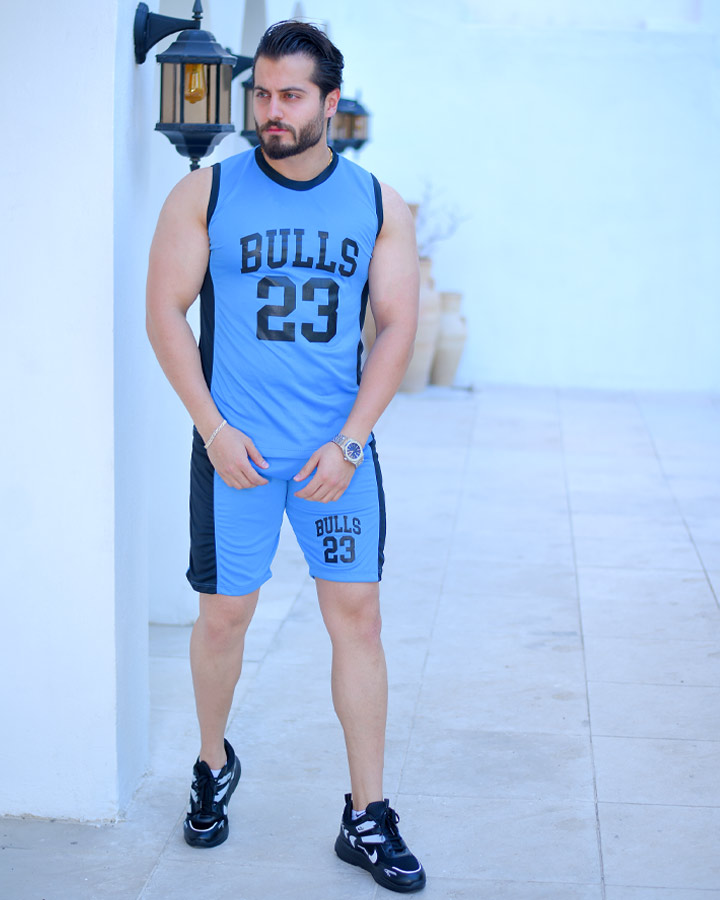 تاپ شلوارک مردانه مدل Bulls  کد 6340