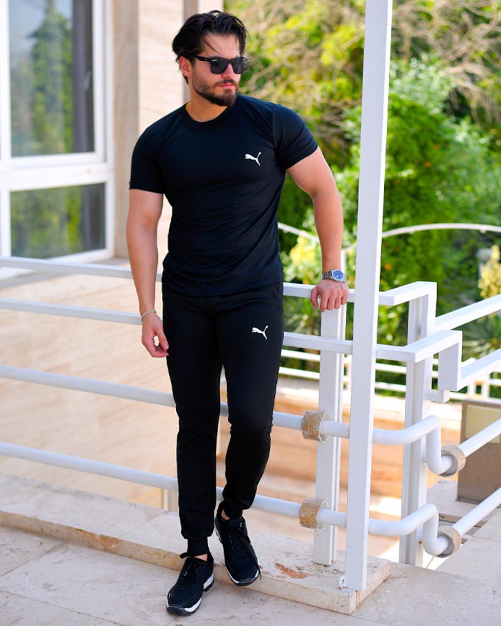 ست تیشرت شلوار مردانه Puma مدلAnil کد 6345