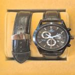 ساعت مردانه مدل EDIFICE ( صفحه مشکی سفید) کد6291